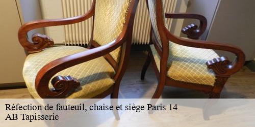 Réfection de fauteuil, chaise et siège paris-14-75014 AB Tapisserie