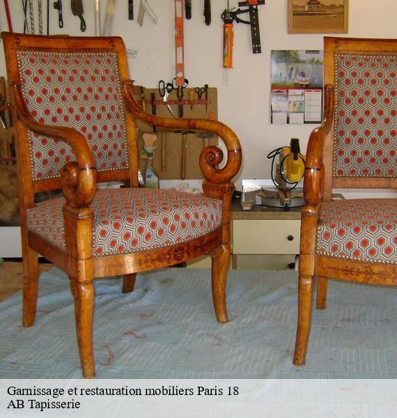 Garnissage et restauration mobiliers  paris-18-75018 AB Tapisserie 