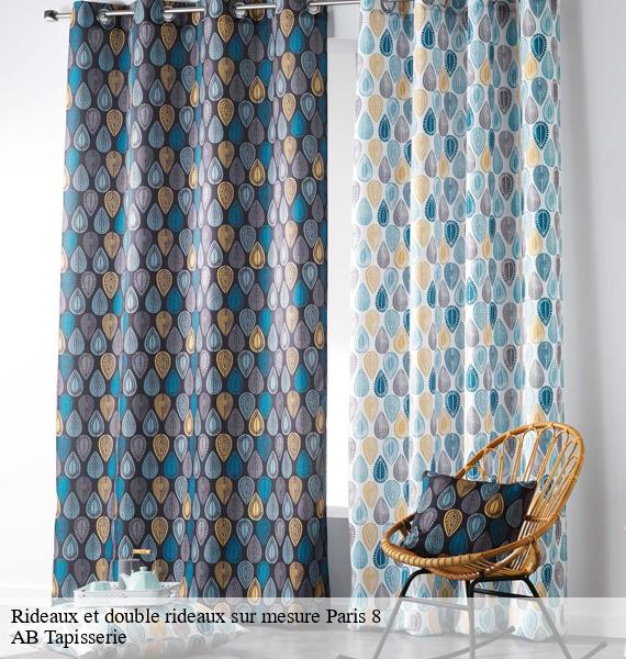 Rideaux et double rideaux sur mesure  paris-8-75008 AB Tapisserie 