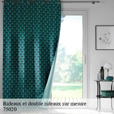 Rideaux et double rideaux sur mesure  paris-20-75020 AB Tapisserie 